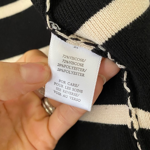 NWT Ronny Kobo Nautical Striped Cardigan Sweater - Picture 7 of 14